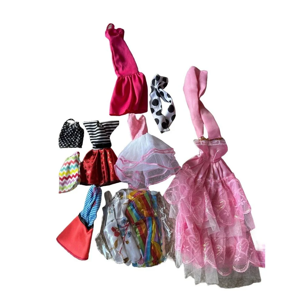 85pc Doll Clothes and Accessories + Doll Closet Wardrobe for 11.5